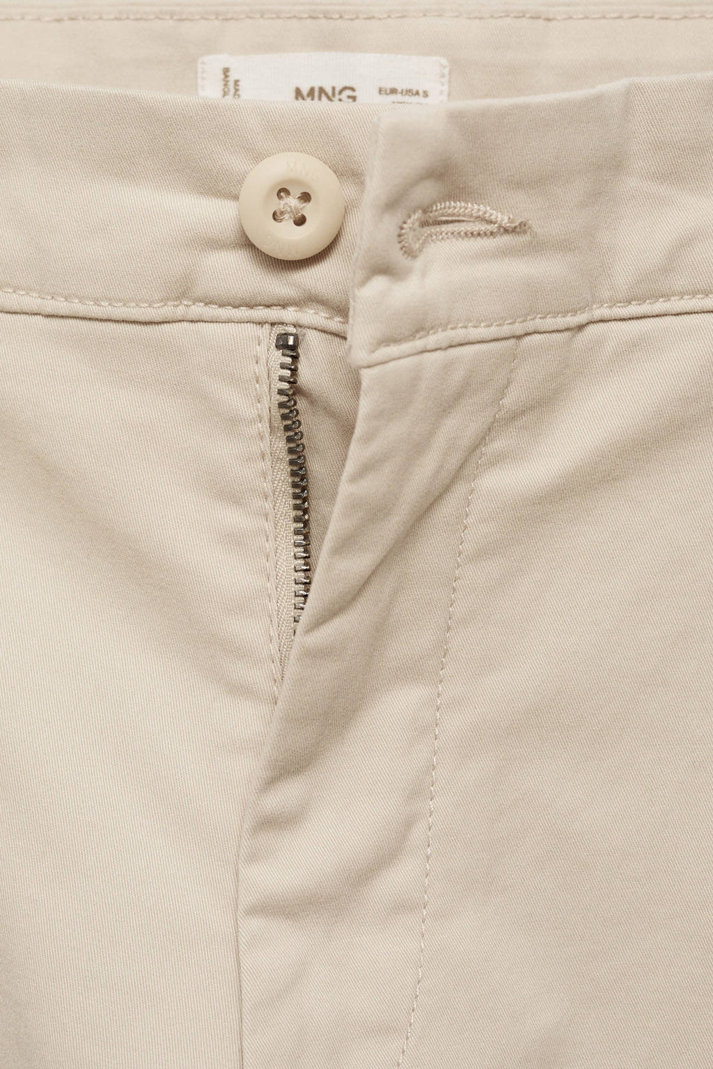 MANGO TEEN broek naturel wit