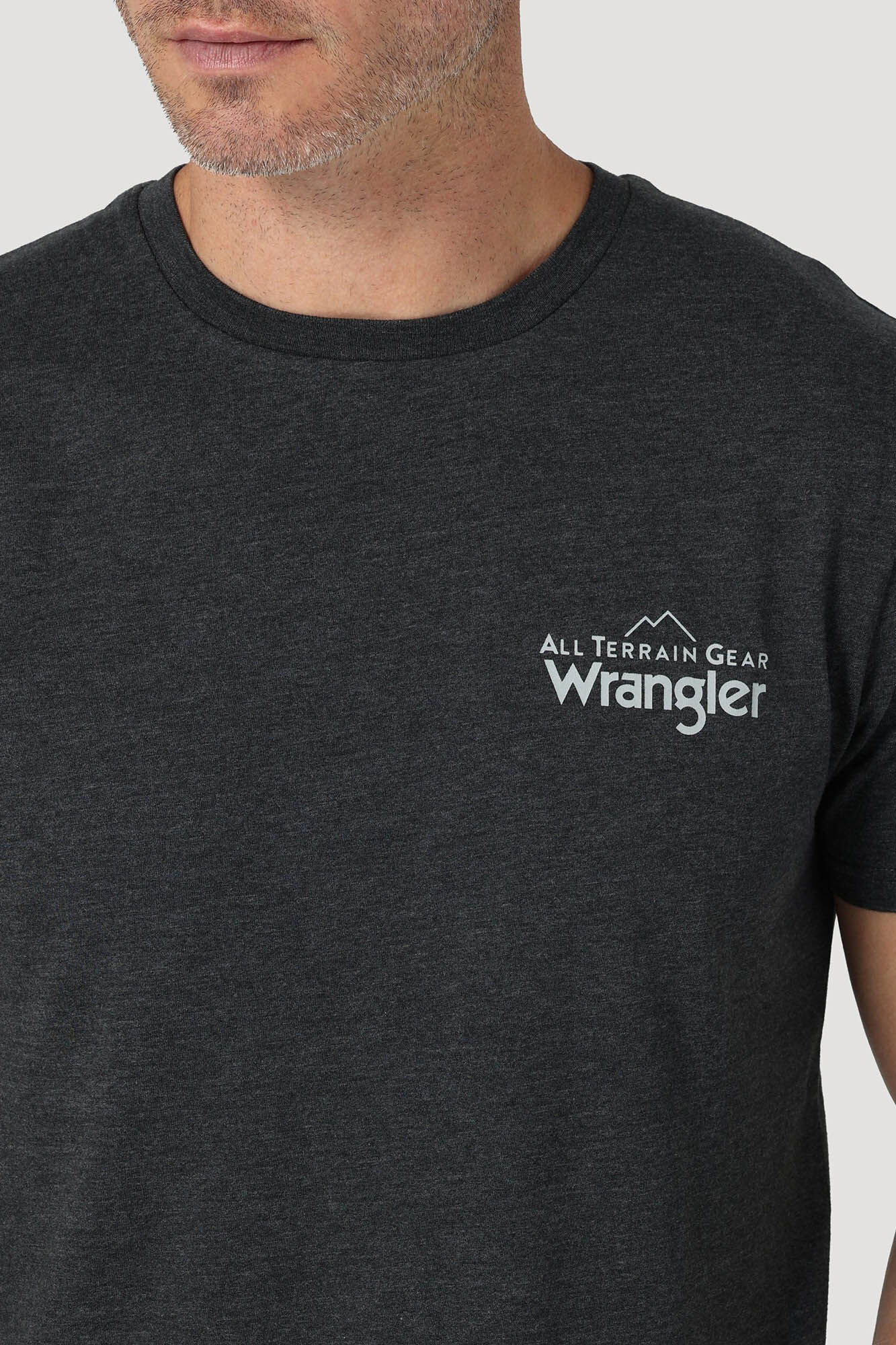 Camiseta básica com logo - Cinza escuro
