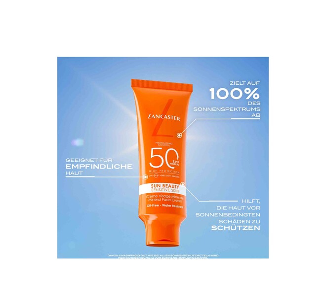 Lancaster Sun Beauty Mineral Face Cream SPF50
