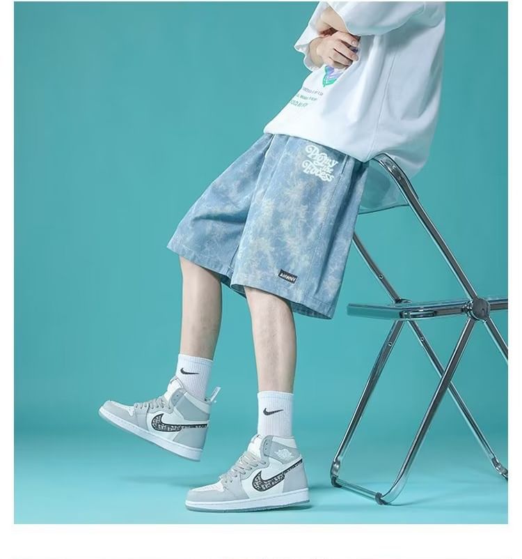 farrahces - Shorts met trekkoord en letters