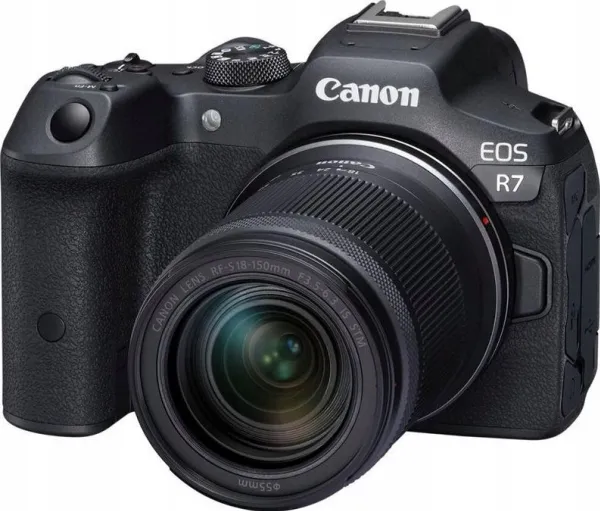 Canon EOS R7 - Digitalkamera - spejlløst - 32.5 MP - 4K / 60 fps - 8.3x optisk zoom RF-S 18-150 mm F3.5-6.3 IS STM objektiv - Wi-Fi, Bluetooth