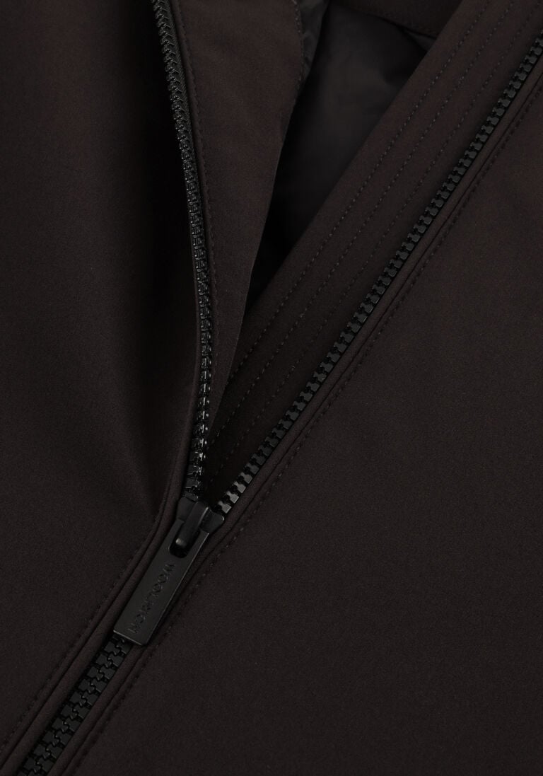 zwarte woolrich jack firth down parka