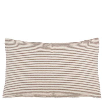 Sierkussen streep d.bruin - l80xb50xh10cm