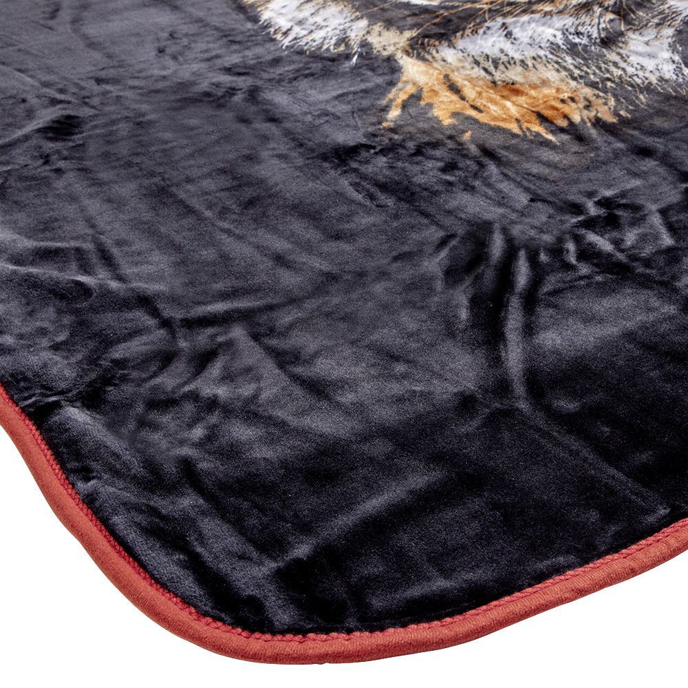 Couverture 2 places imprimé assorti jungle ou animal 240x220 cm