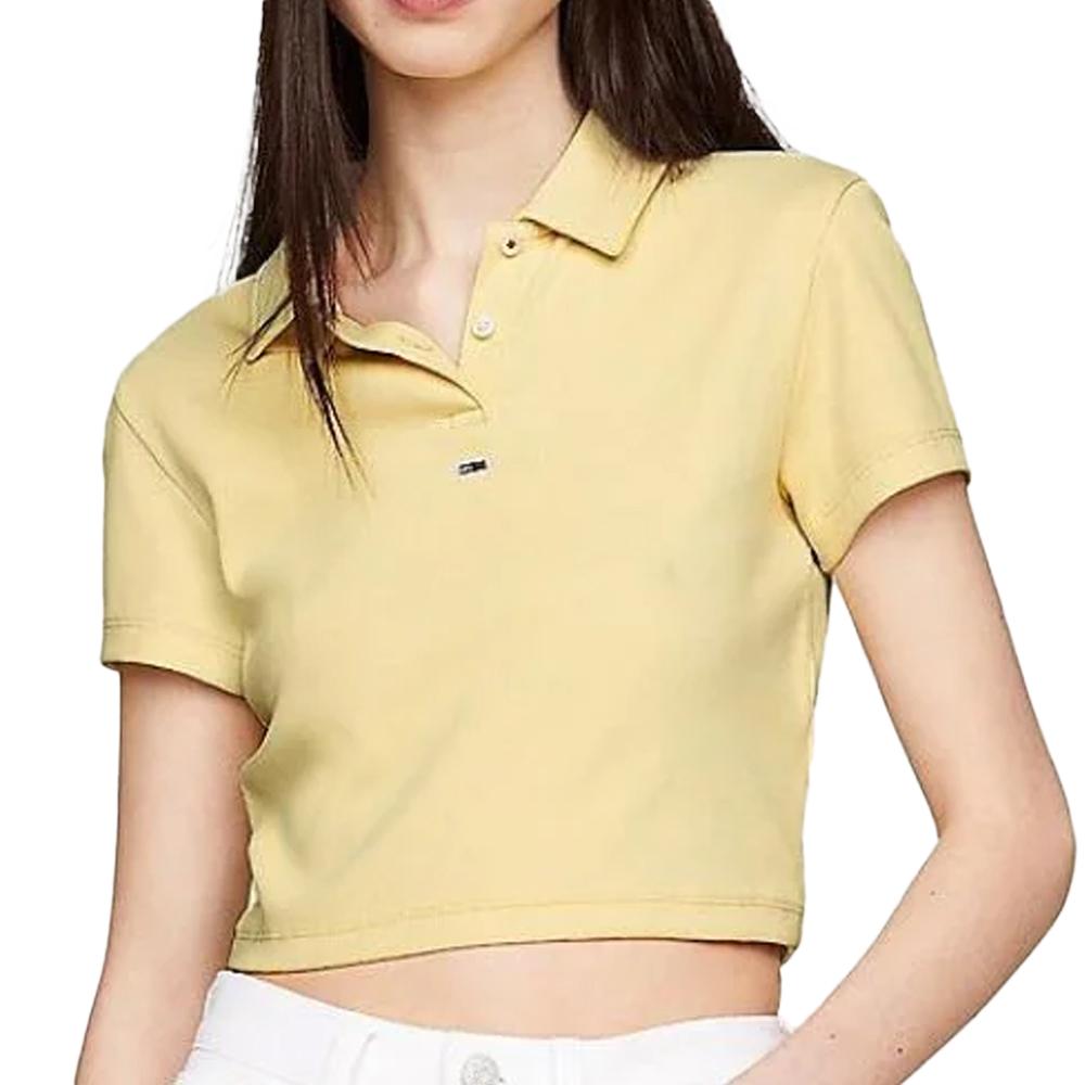 Tommy Hilfiger Polo Jaune Femme Tommy Hilfiger DW0DW18315