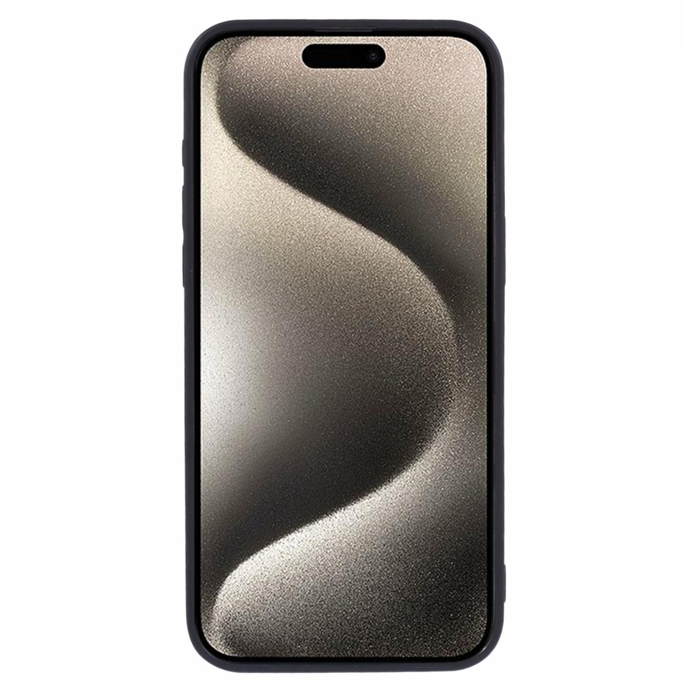 iPhone 15 Pro Max Hybrid Hülle TPU Bumper mit Acryl Rückseite im Batterie Platine Mainboard Design 2   Kameraschutz - Schwarz