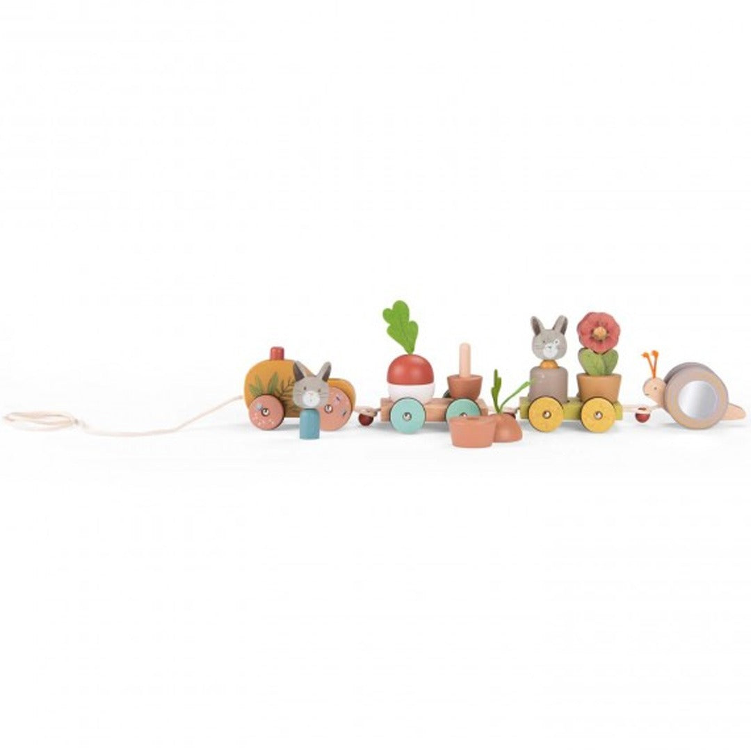 Moulin roty blokkentrein trois petits lapins