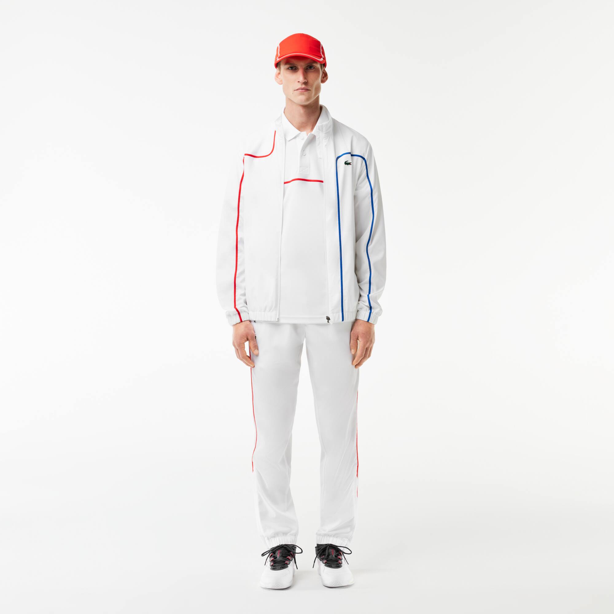 Polo Tennis en piqué Ultra-Dry Manches Courtes - Blanc - Lacoste - Homme