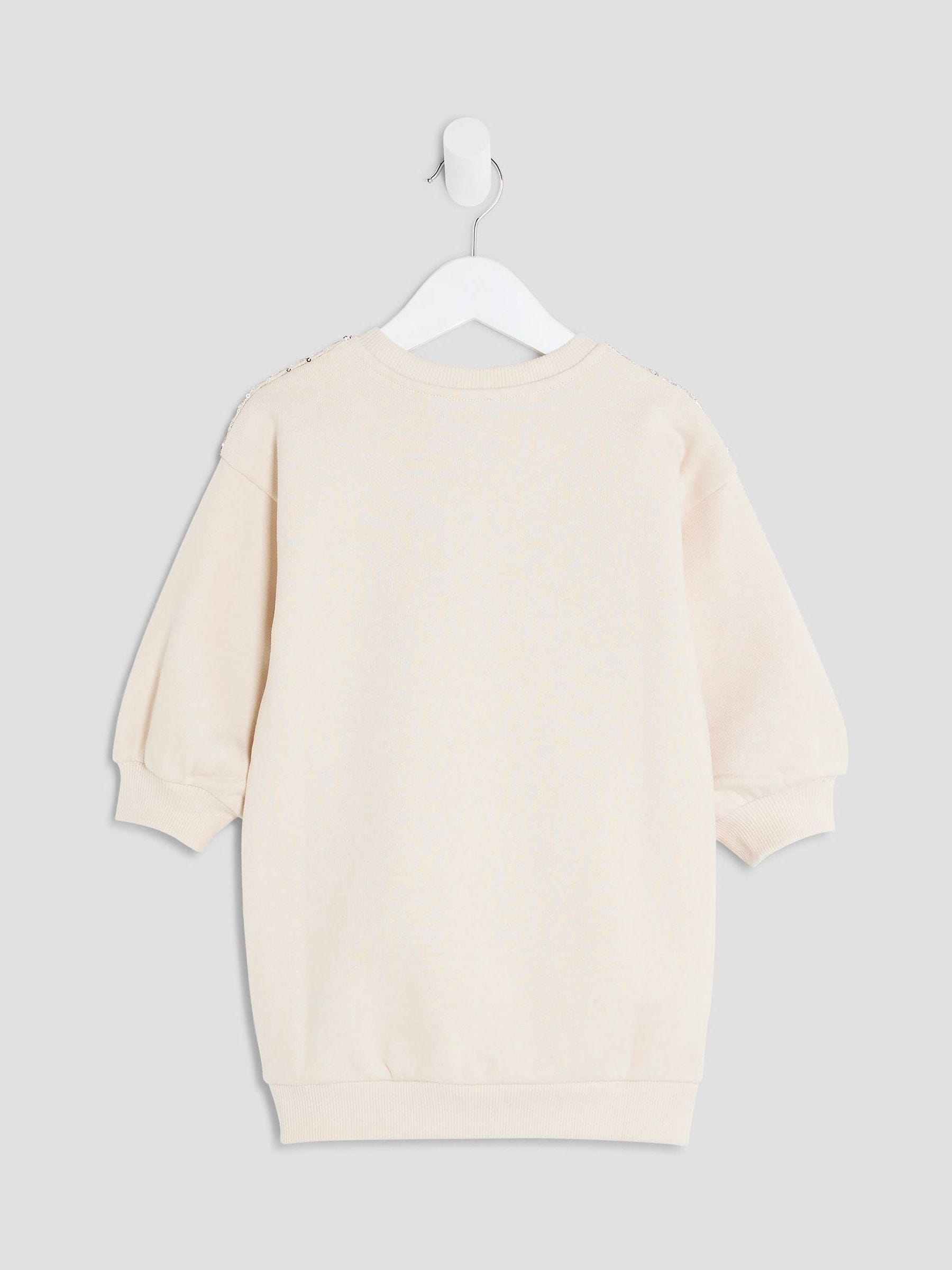 River Island - Sweaterjurk met lovertjes voor meisjes