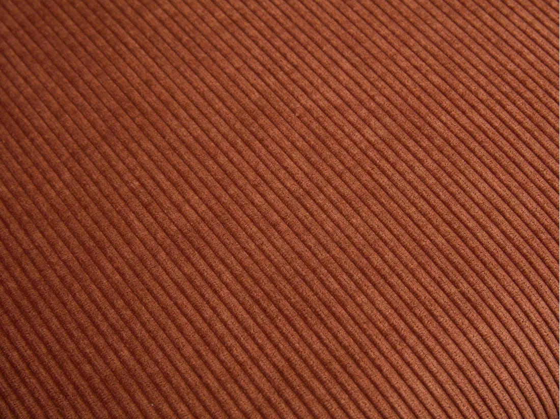 Chaise de bureau - Velours côtelé - Terracotta et noir - Hauteur réglable - BATARU de Pascal Morabito