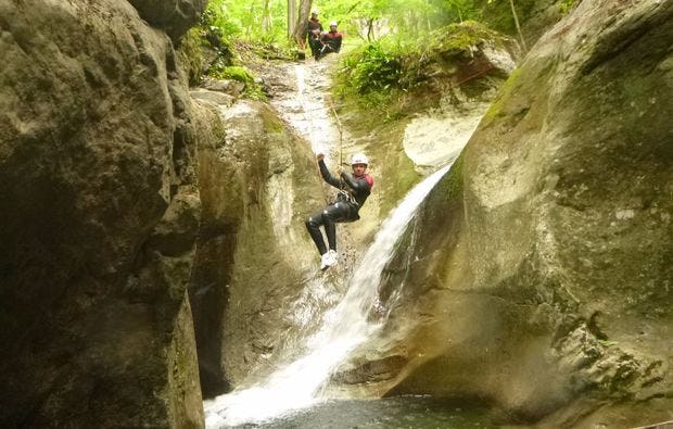 Canyoning in Amden - eine feuchte Actiongeschenkidee!