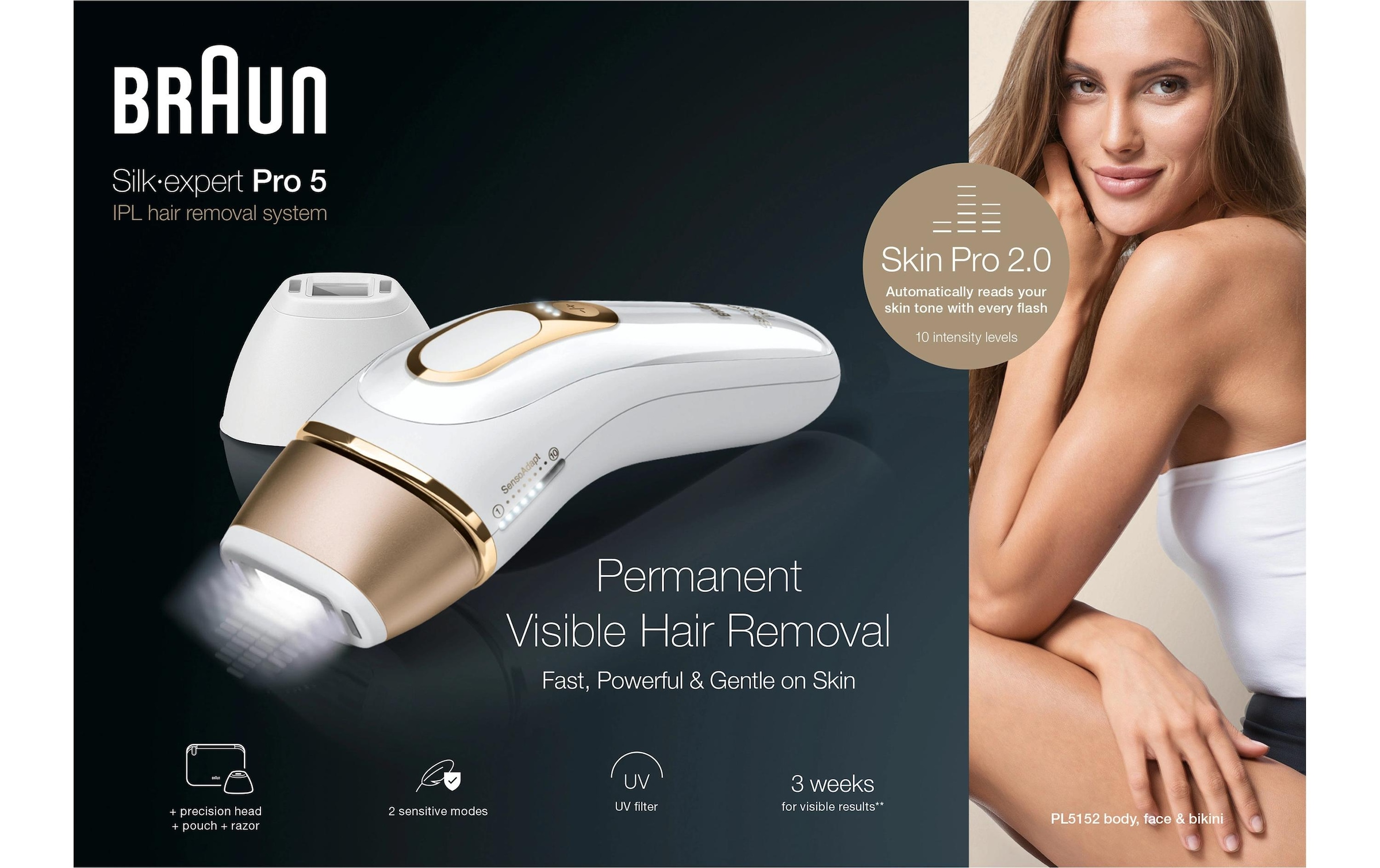 Braun IPL-Haarentferner »Silk-expert Pro 5 PL5152« 125 Lichtimpulse