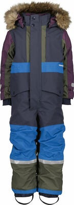 Didriksons Björnen Vinterdress, Multi Colour Blue