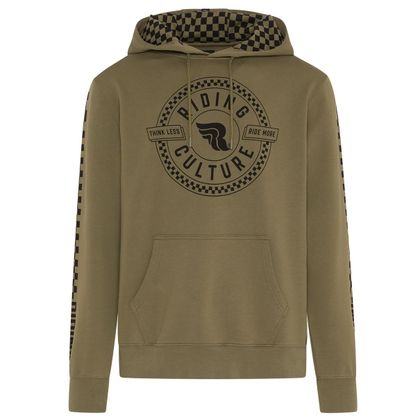 Sweat RIDING CULTURE CHECKERBOARD CIRCLE - Marron