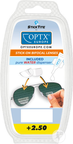 StickTite Instant Reading Lenses +2,50 2 Pièces
