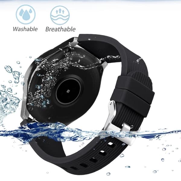 Reim til Samsung Galaxy Watch 46 mm silikon svart  L