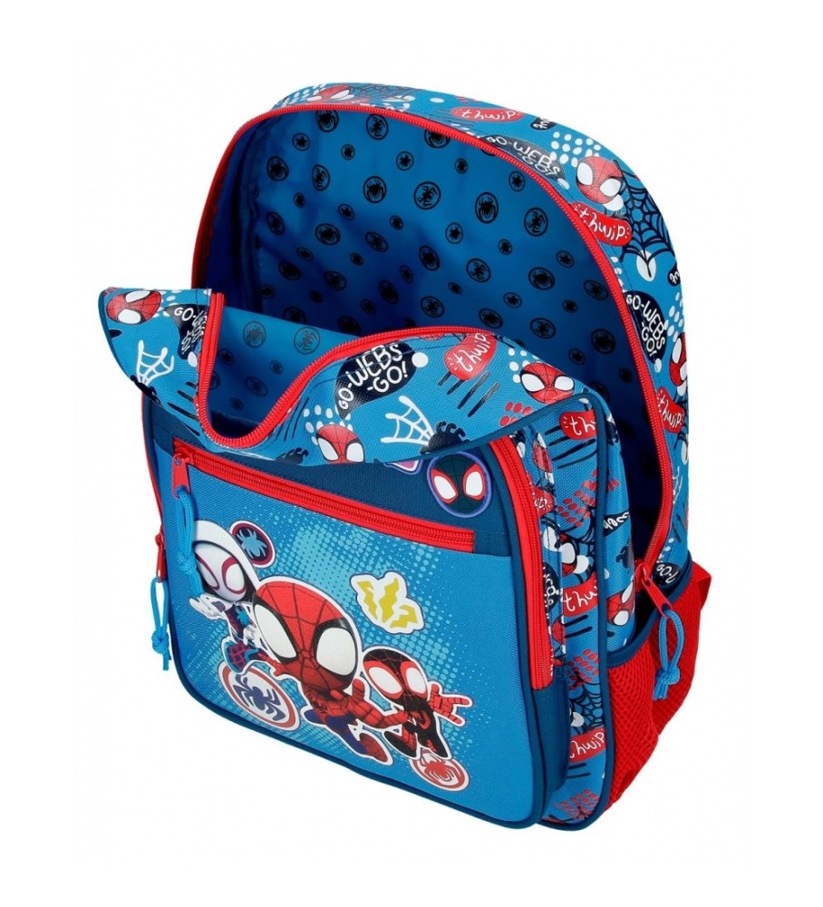 Mochila Joumma Bags Spidey Go webs go 38cm azul