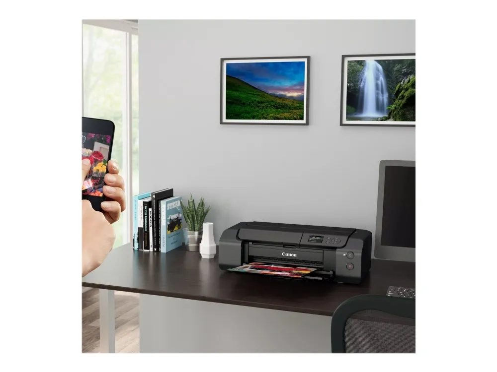 Canon PIXMA PRO-200 - Printer - farve - blækprinter - A3 Plus op til 1.5 min./side (farve) - kapacitet: 100 ark - LAN, Wi-Fi(n), USB 2.0