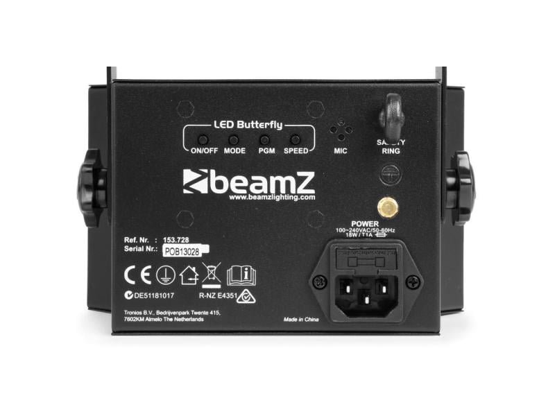 BeamZ Lichteffekt LED Butterfly Butterfly-Effekt mit Stroboskop