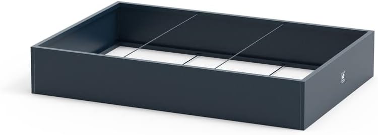 herstera Garden Metall Pflanzkübel Cube | Anthrazit | 150x100x25 cm