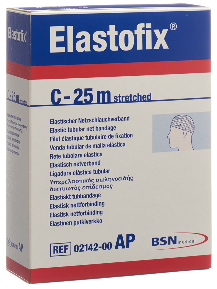 ELASTOFIX Netz Schlauchverband C 25m Rumpf Kopf 1 Stk