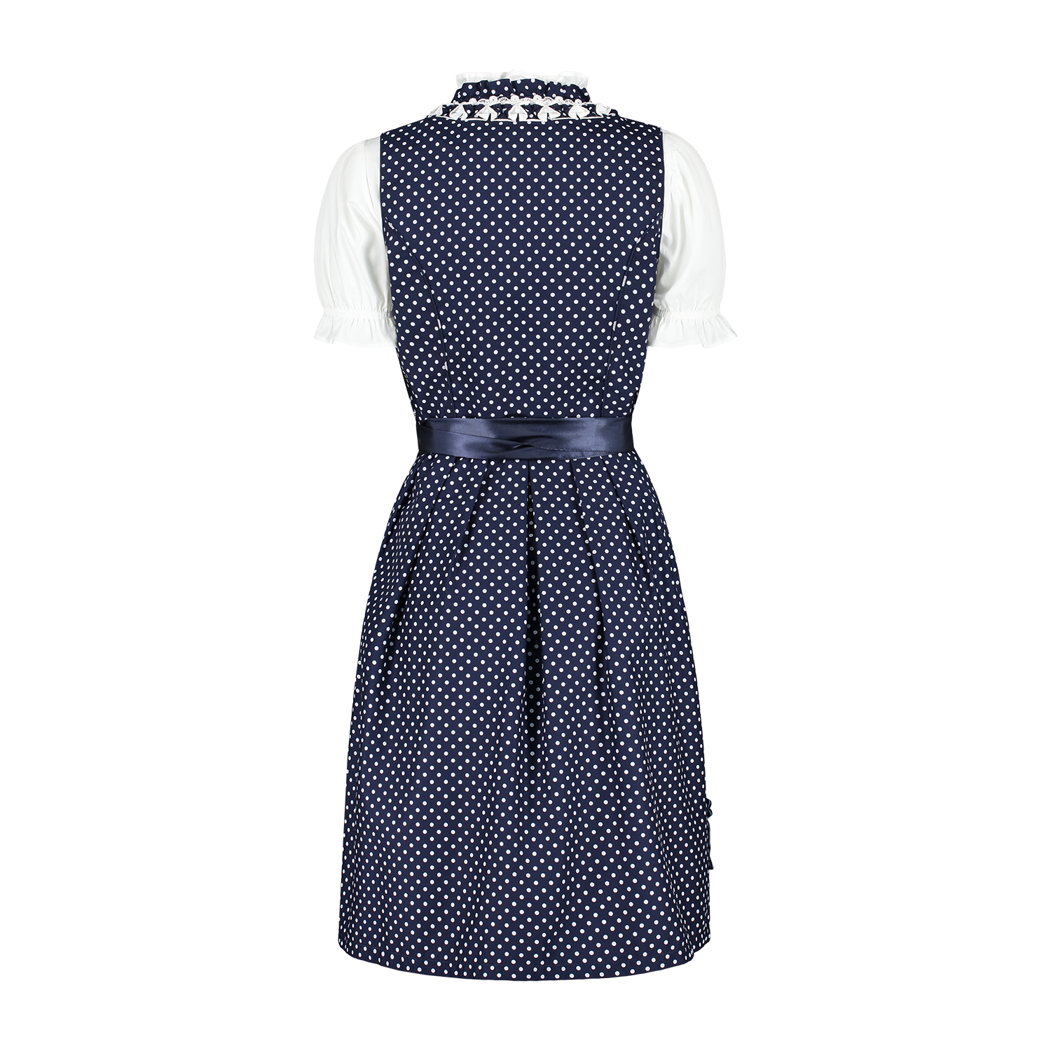 Wit Blauwe Dirndl Jurk Oktoberfest Dames