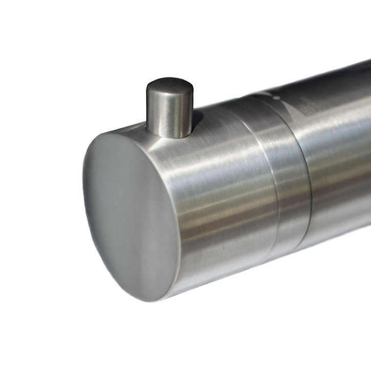 Colonne de douche thermostatique avec pommeau + douchette + flexible + barre réglable, coloris inox, Schulte Rain