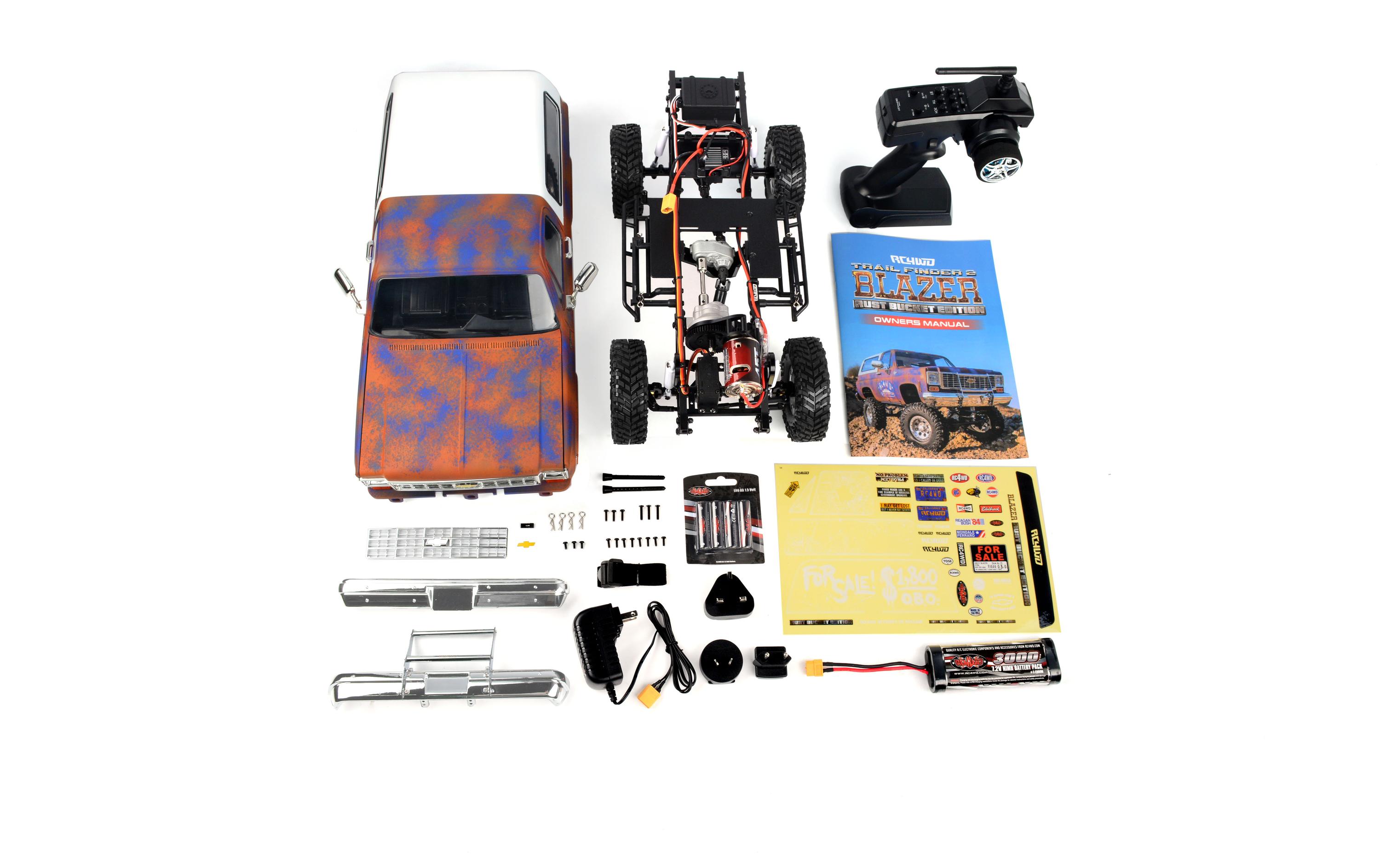 Scale Crawler TF2 Chevy Blazer Rust Bucket, RTR, 1:10<br>Trail Finder 2 Crawler mit Chevrolet K5 Blazer Karosserie in rostigem Design