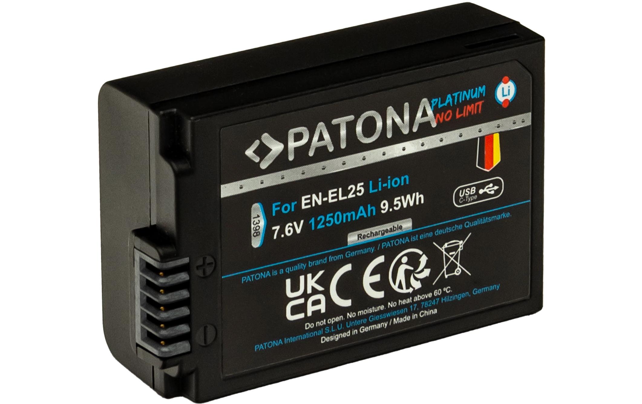Platinum Akku für Nikon EN-EL25Platinum Batteriesatz für Nikon