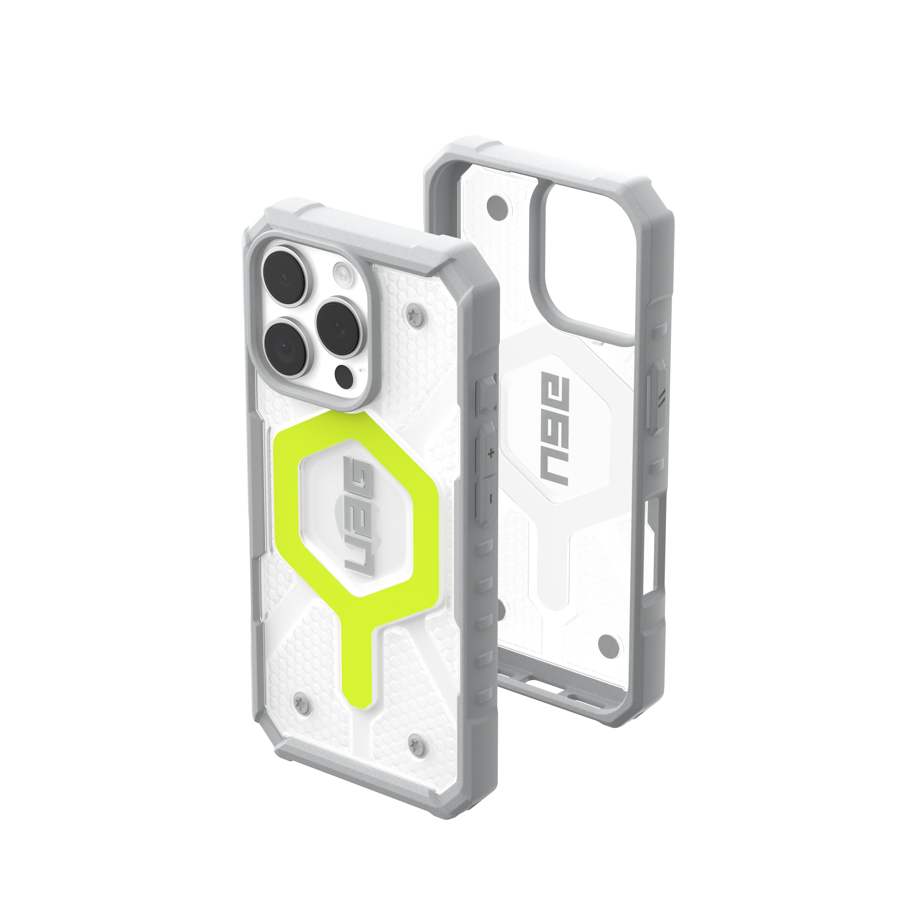 iPhone 16 Pro MagSafe Schutzhülle Pathfinder (114464118181) - Active Neon (Transparent / Gelb)