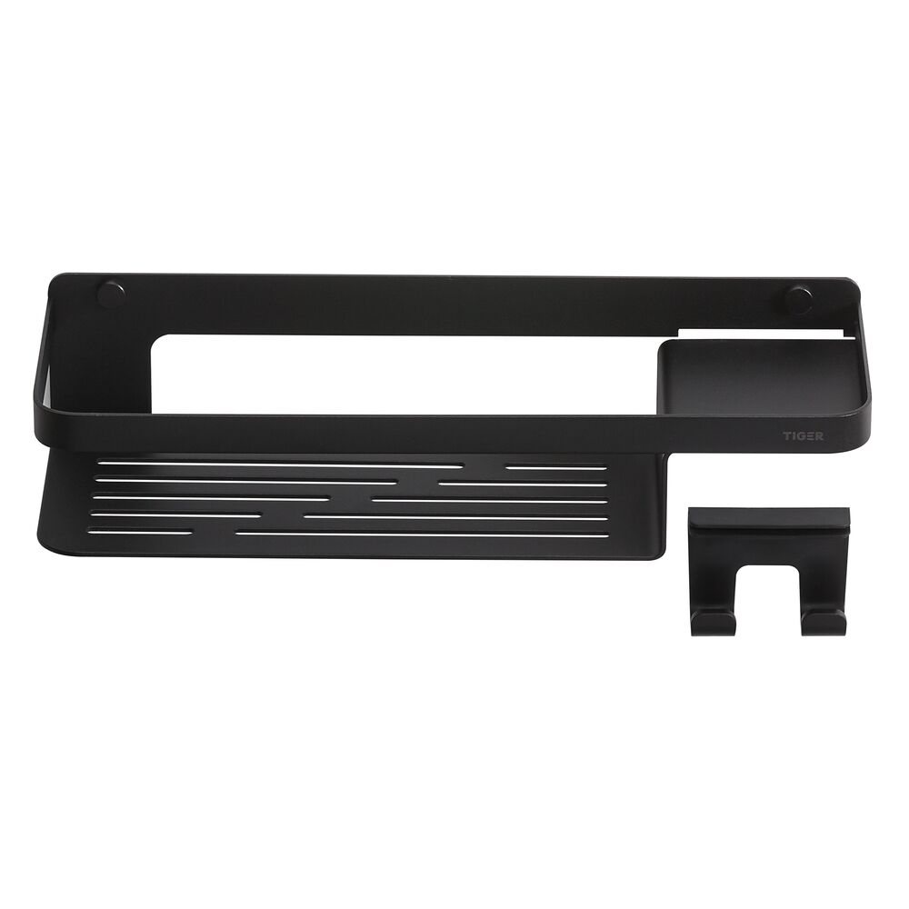 Tiger Caddy douchemand met handdoekhaak 32cm zwart