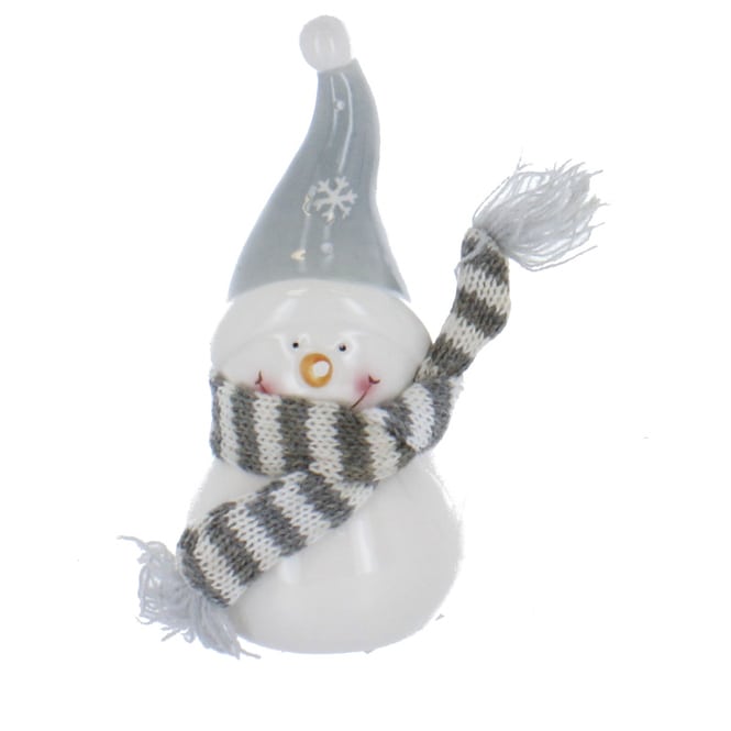 Dekofigur - Schneemann - ca. 7 x 7 x 14,5 cm