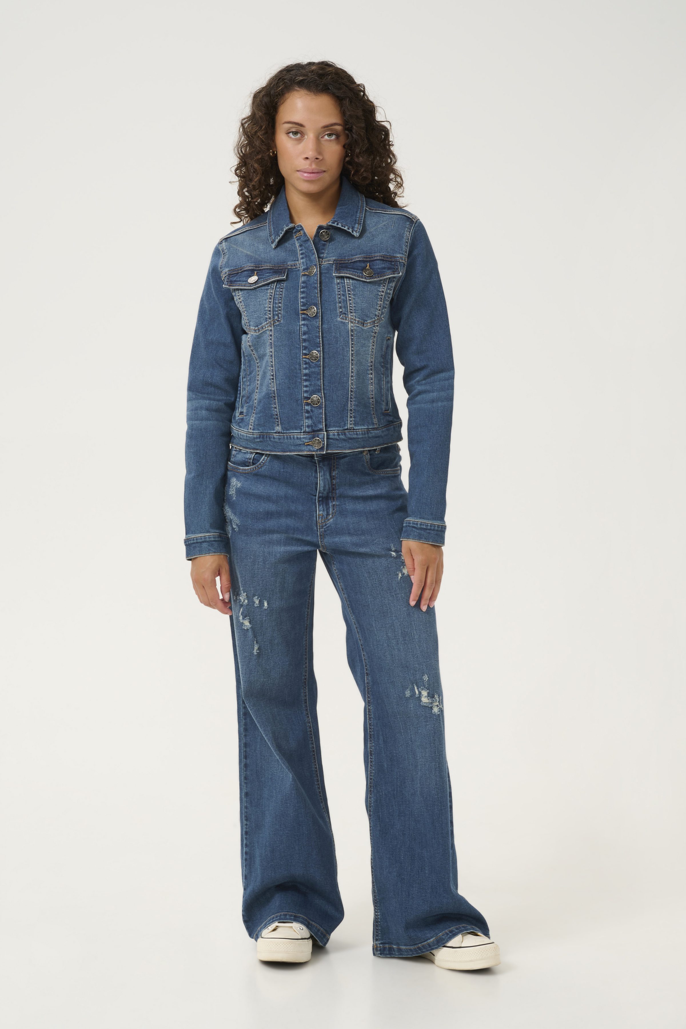 Culture - Varina Denim Jacket - Dark Vintage Blue Wash