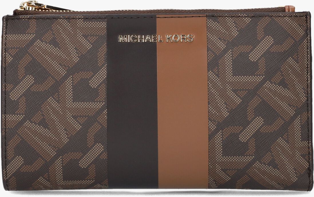 MICHAEL KORS bruine michael kors portemonnee dblzp wristlet