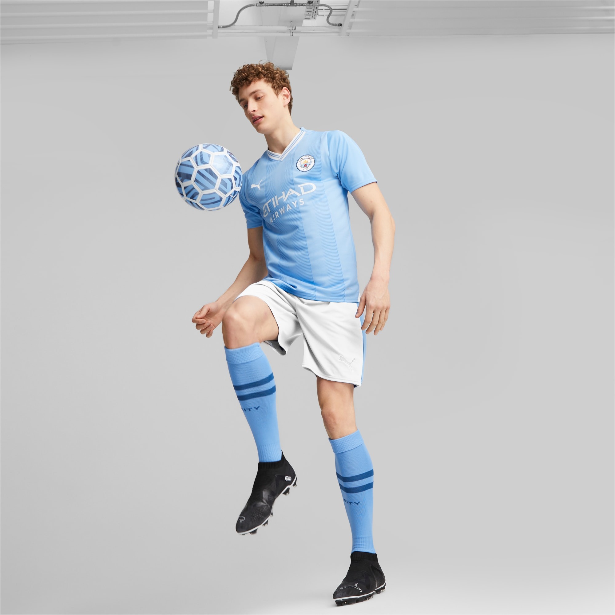 Manchester City Hjemmedrakt 2023/24 Herre Team Light Blue/Puma White