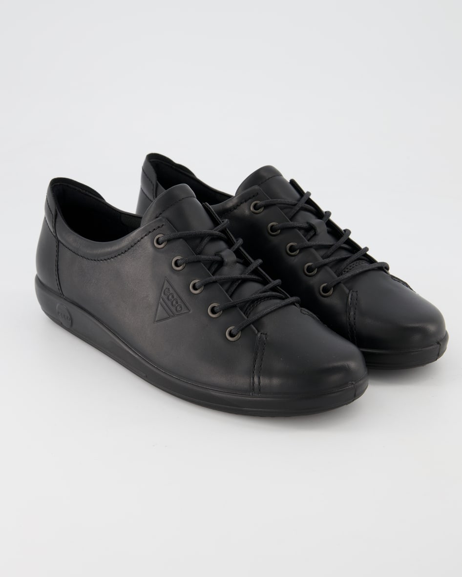 Ecco Soft 2.0 Schnürschuhe in Schwarz