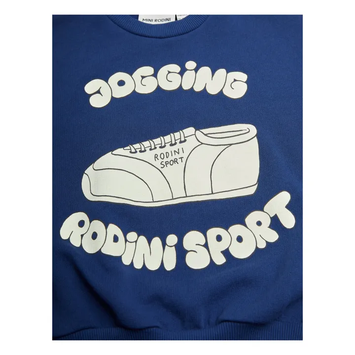 Mini Rodini Sweat Sans Manches Jogging Coton Bio | Bleu marine