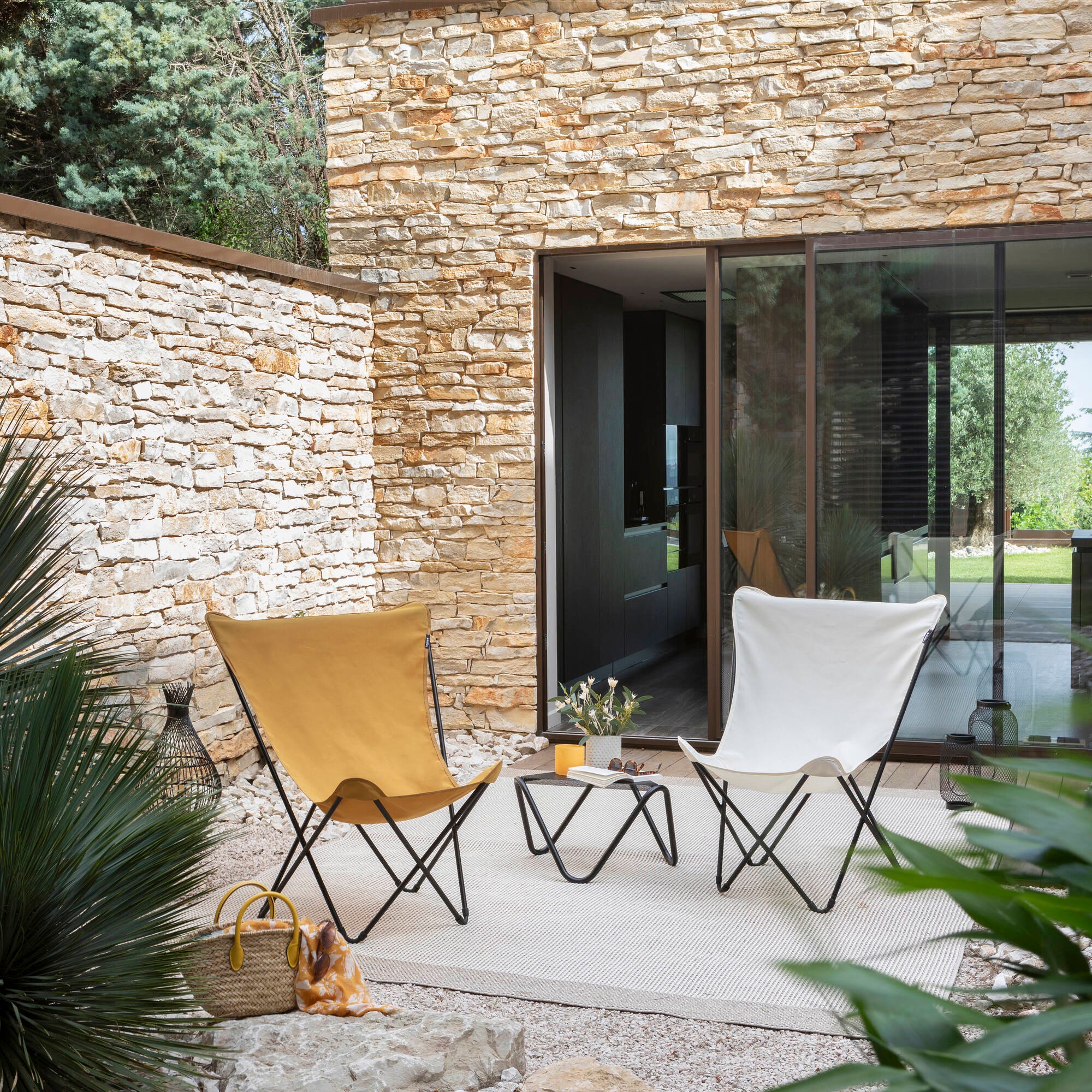 Butterfly chair Maxi Pop Up Airlon Gelb Curry