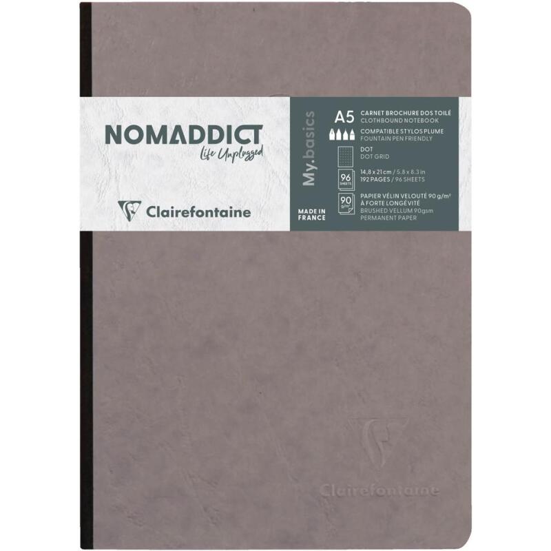Age Bag carnet brochure A5 192 pages DOT - Gris