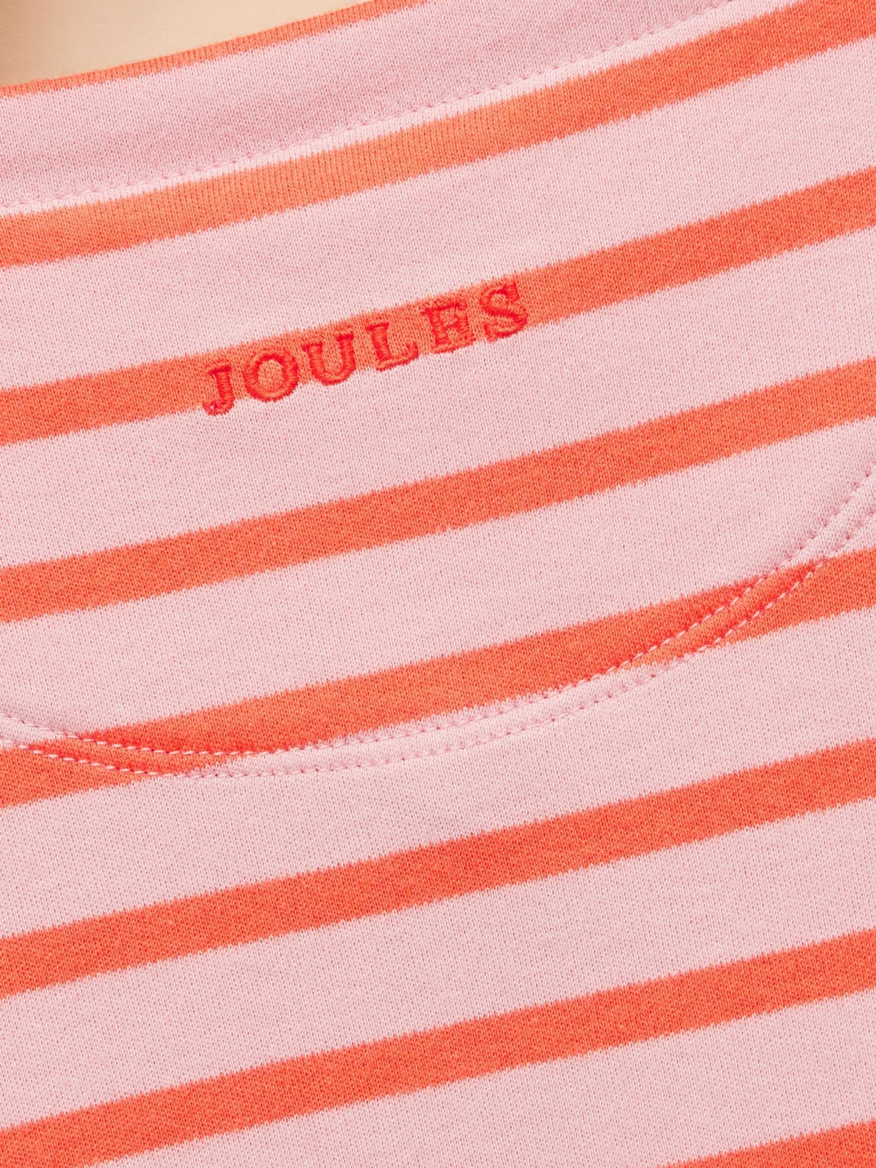 Roze en oranje strepen - Joules Girls' Harbour Long Sleeve Jersey Top