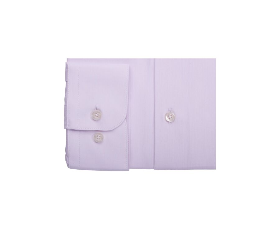 Chemise Rose Pâle en coton double fil - ALBERT CLASSIC