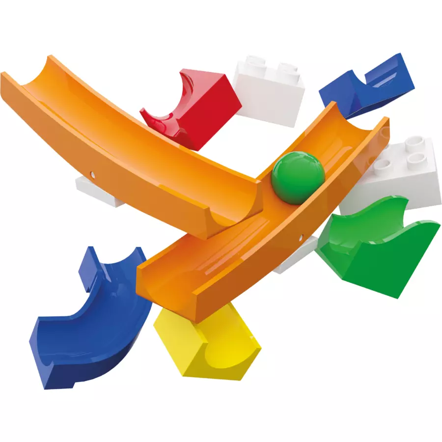 HUBELINO® Kugelbahn Wippe Erweiterung, 45-teilig