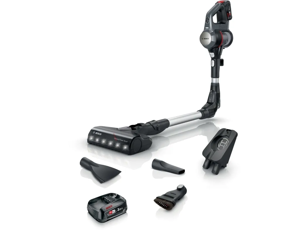 Bosch Unlimited 7 BBS712A - Støvsuger - pind/håndholdt (2-i-1) - uden pose - ledningsfri - antracit - 2 batterier, inkluderet oplader