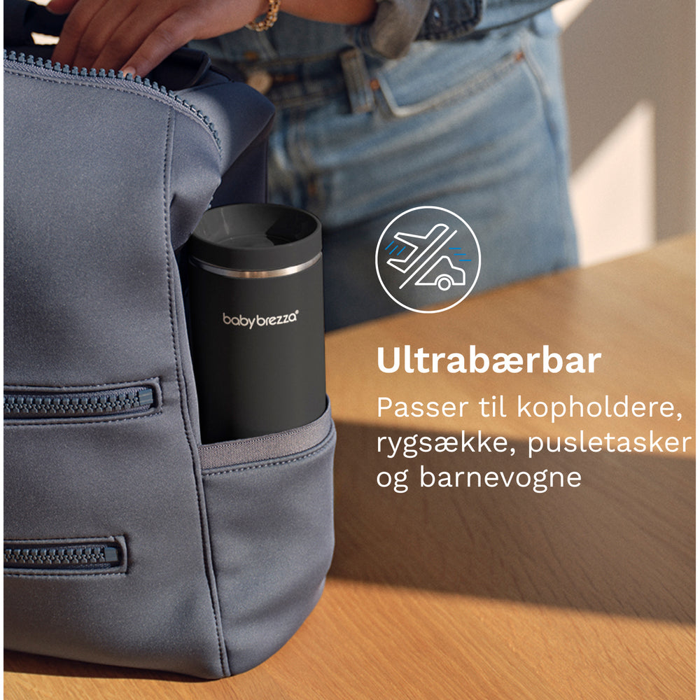 Køb Baby Brezza Black Superfast Portable Flaskevarmer