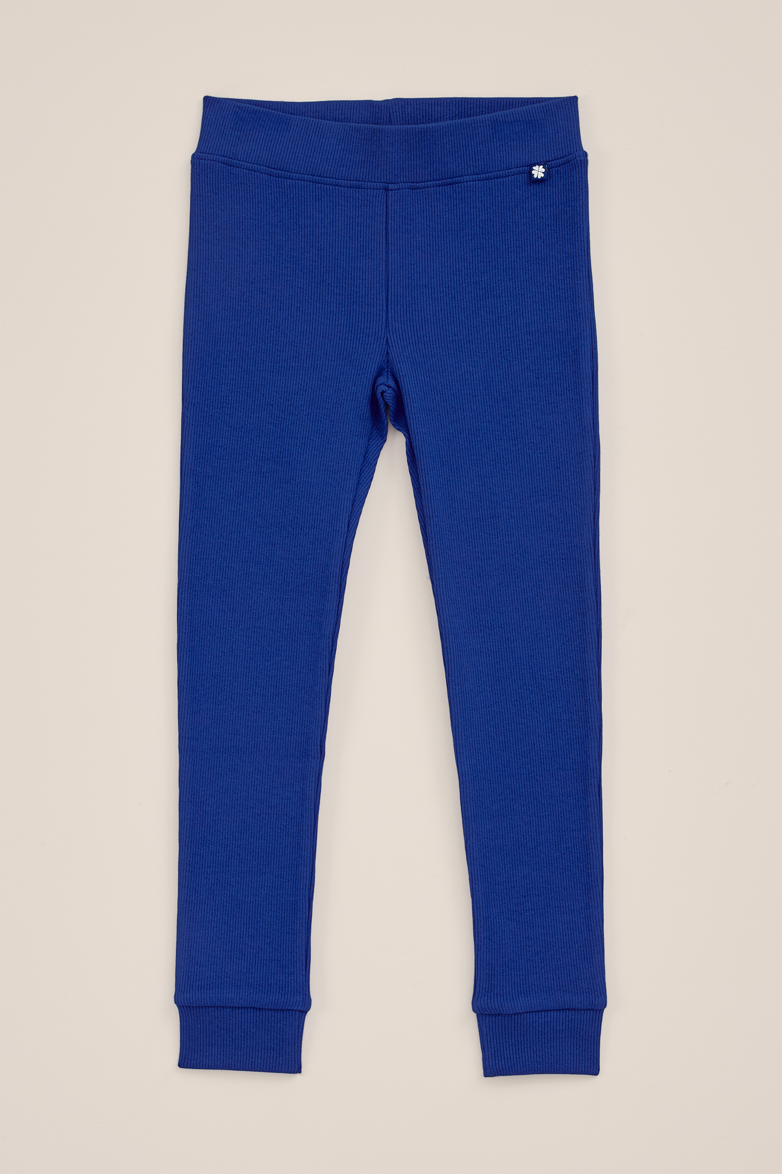 Meisjes legging met ribstructuur WE Fashion Blauw