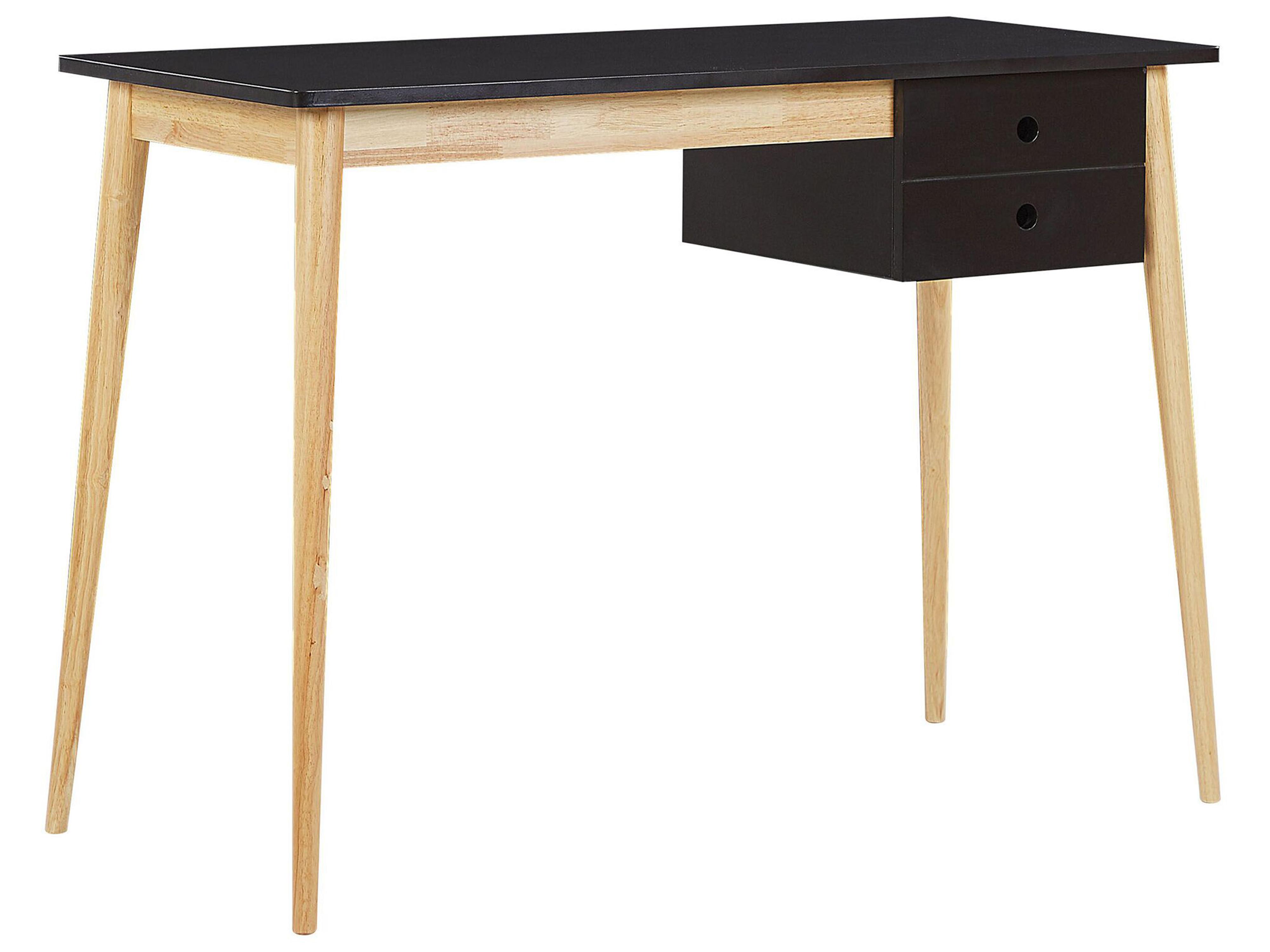 Bureau EBEME Zwart 106 cm 48 cm met opbergruimte
