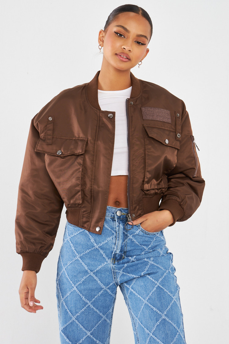 Bomber marron court