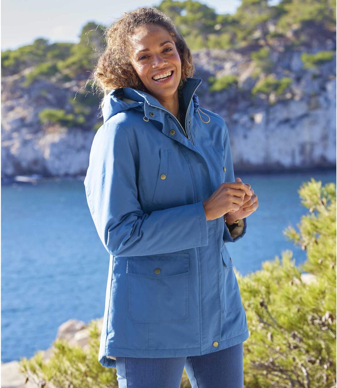 Parka à Capuche Mi-Saison