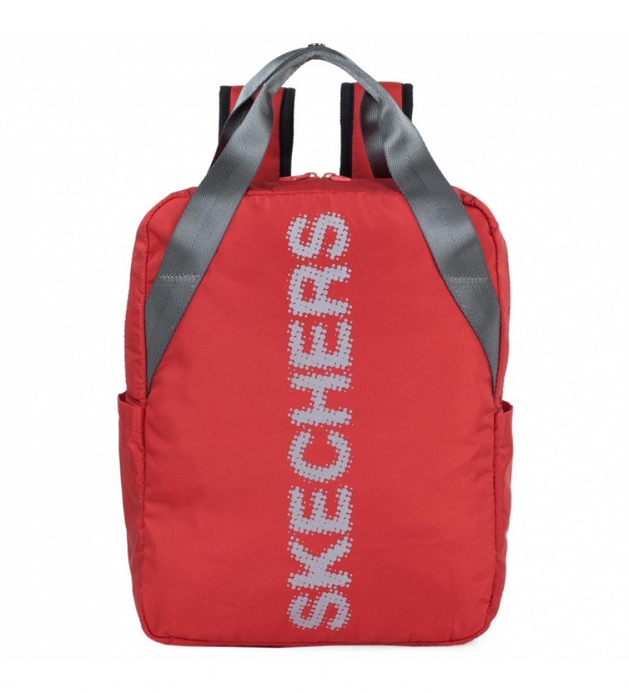 Mochila Skechers Unissex Griffinc S901 vermelha - 39x30x10cm -
