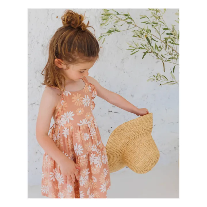 Búho Robe Daisy Gaze de Coton | Vieux Rose